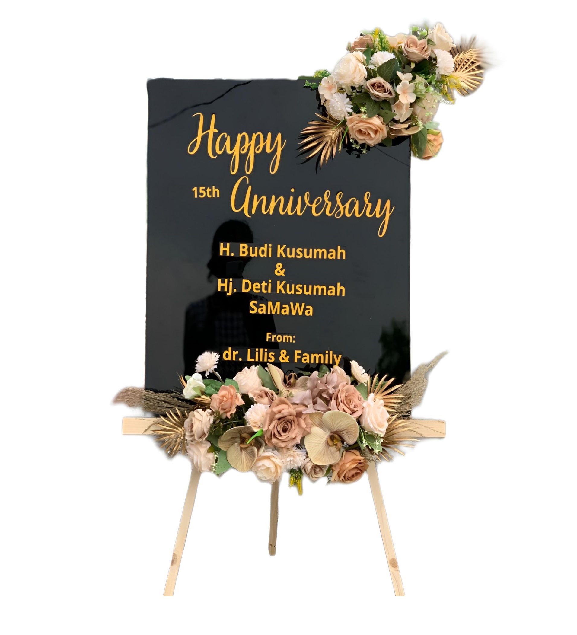 Papan Bunga Akrilik Candipuro